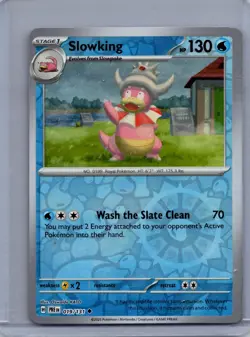 SLOWKING 019/131 UNCOMMON PRISMATIC EVOLUTIONS POKEMON REVERSE HOLO NM/M - Image 1