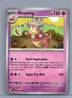 SLOWKING 58/142 UNCOMMON STELLAR CROWN POKEMON NM/M - Image 1