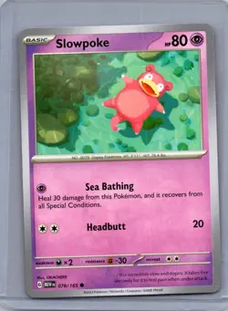 SLOWPOKE 079/165 COMMON 151 POKEMON NM/M - Image 1