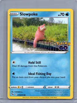 SLOWPOKE 019/078 COMMON POKEMON GO POKEMON NM/M - Image 1