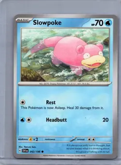 SLOWPOKE 042/198 COMMON SCARLET & VIOLET POKEMON NM/M - Image 1