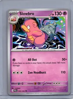 SLOWBRO 030/084 UNCOMMON PITCH BLACK POKEMON NM/M - Image 1