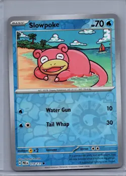 SLOWPOKE 018/131 COMMON PRISMATIC EVOLUTIONS POKEMON REVERSE HOLO NM/M - Image 1