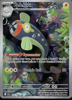 Eelektrik 114/086 SV Black Bolt IR NM English Pokemon - Image 1