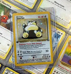 Snorlax 11/64 Jungle 1999 Unlimited Holo Rare English 90 HP Ken Sugimori - Image 1