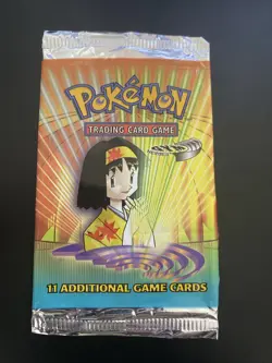 Pokemon Gym Heroes Booster Pack Erika Art Empty Pack Vintage - Image 1