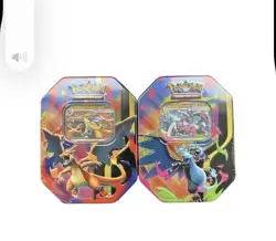 Pokemon TCG Mega Charizard X and Y Ex Tins (Brand New & Sealed) x2 - Image 1