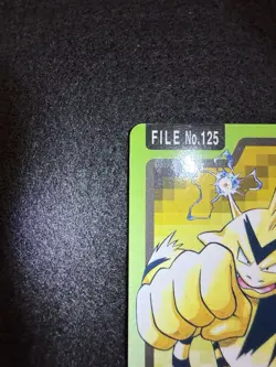 Pokemon Electabuzz #125 from Bandai Carddass Pocket Monsters in LP+ condition! - Image 3