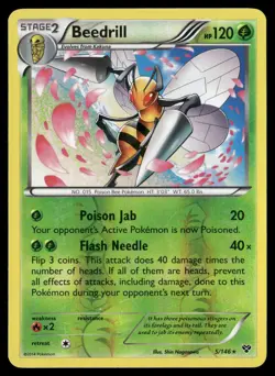 Beedrill 5/146 Rare XY Pokemon Reverse Holo NM/M - Image 1