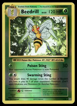 Beedrill 7/108 Rare Evolutions Pokemon Reverse Holo NM/M - Image 1