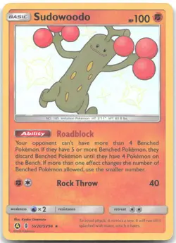 SUDOWOODO SV20/SV94 Shiny Rare Hidden Fates Shiny Vault Pokemon HOLO Near Mint - Image 1