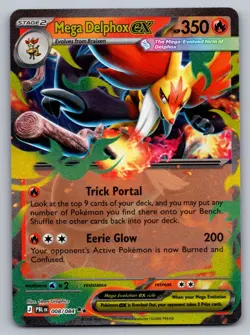 Pokemon TCG Pitch Black Mega Delphox 008/084 Double Rare Holo Nm - Image 1