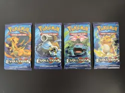 Pokemon TCG XY Evolutions x 4 Booster Pack - Full Art Set - Sealed - Image 1