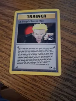 Lt. Surge's Secret Plan 107/132 Gym Challenge Pokemon Trainer Rare Near Mint - Image 1