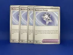 x4 Backtrack Badge - 074/084 - Pitch Black PBL - Pokemon NM/M - Image 1