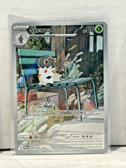 2026 Pokemon Perfect Order Spewpa Illustration Rare Full Art #089/088 - Image 1