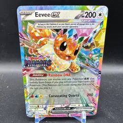 Eevee EX Pokemon Prismatic Evolutions STAMPED Promo 075/131 Surprise Box - Image 1