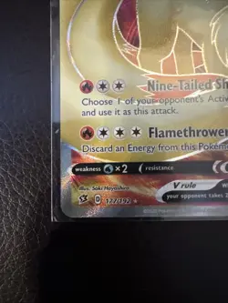 Ninetales V (Full Art) - 177/192 Pokemon TCG Ultra Rare Rebel Clash - Image 5