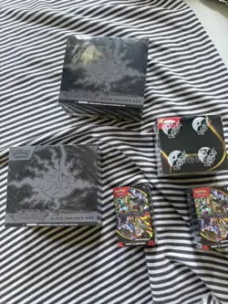 Pitch Black Pokemon Center Elite Trainer Box ETB - Damaged Seal - Image 1