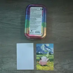 Pokemon TCG Mini Tin Storage Case, Clefairy & Chikorita - Image 2