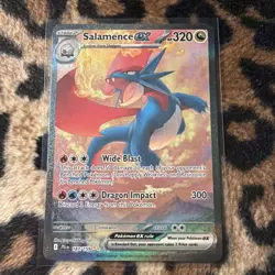 Pokemon Salamence ex 187/159 Journey Together Full Art Holo English - Image 1
