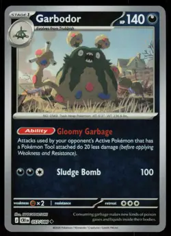 Garbodor 057/086 Uncommon Chaos Rising Pokemon Reverse Holo Near Mint - Image 1