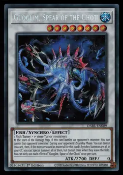 Yugioh Guoglim, Spear of the Ghoti DABL-EN089 1st Edition Secret Rare NM - Image 1