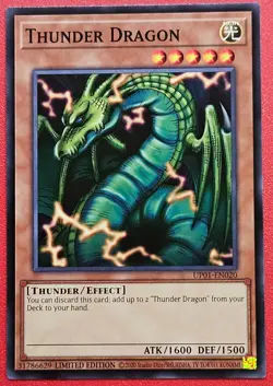 1x Yu-Gi-Oh! Thunder Dragon - UP01-EN020 - Common - Limited Edition - NM - Image 1