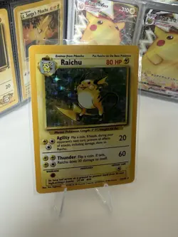 Pokemon Raichu Holo Card Base Set 14/102 1999 TGC WOTC - Image 2