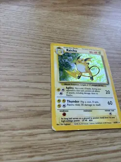 Pokemon TCG Base Set Raichu Card Holo 14/102 Rare 1999 WOTC HP condition - Image 2