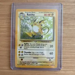 Pokemon Raichu 14/102 Base Set Holo Rare WOTC 1999 – Excellent Condition - Image 1
