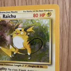Pokemon Raichu 14/102 Base Set Holo Rare WOTC 1999 – Moderately Played - Image 4
