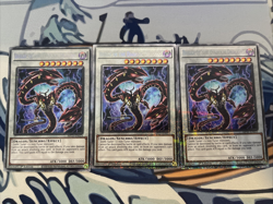 Yugioh Beelze of the Diabolic Dragons x3 Starlight Rare MP25-EN023 Near Mint - Image 1