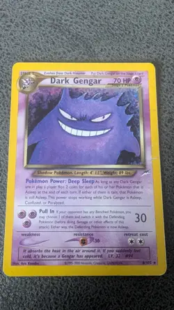 Pokemon TCG Dark Gengar Neo Destiny 6 Holo Unlimited Holo Rare HP - Image 1