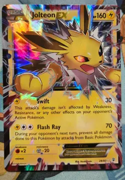 Pokemon TCG Jolteon EX Generations Ultra Rare Card 28/83 - Image 1