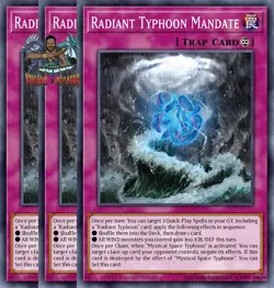Yugioh 3x Radiant Typhoon Mandate DOOD-EN076 Common 1st Ed NM - Image 1