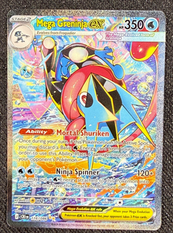 Mega Greninja ex 116/086 Me04: Chaos Rising B CARD Pack Fresh - Image 1