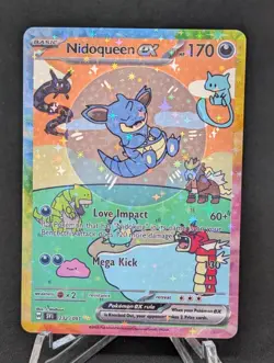 BUBBLE NIDOQUEEN EX POKEMON CARD * FAN ART * MEW FRIENDS Paldean 232/091 - Image 1