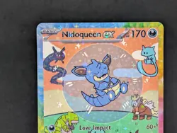 BUBBLE NIDOQUEEN EX POKEMON CARD * FAN ART * MEW FRIENDS Paldean 232/091 - Image 2