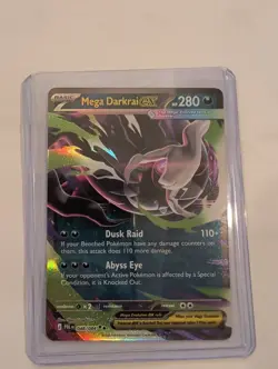 Mega Darkrai ex 048/084 Holo ME05: Pitch Black Pokemon Card TCG - Image 1