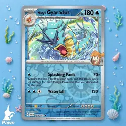 Misty's Gyarados 49/182 Reverse Holo Destined Rivals Pokemon TCG Card - Image 1