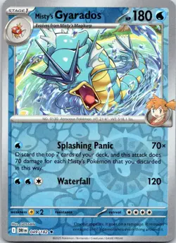 Misty's Gyarados 49/182 Reverse Holo Destined Rivals Pokemon TCG Card - Image 3