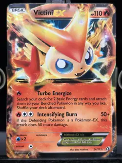 Victini EX - 24/113 - Pokemon Legendary Treasures Black White Ultra Rare Card LP - Image 3