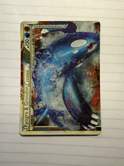 Kyogre & Groudon Legend (Top) 87/90 Undaunted Holo Pokemon Card - Image 1