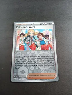 Pokemon Paldean Fates Paldean Student Reverse Holo Trainer Card 085/091 NM - Image 1