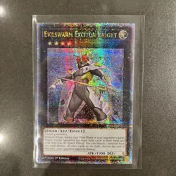 Evilswarm Exciton Knight Quarter Century Secret Rare RA04-EN212 NM Yugioh - Image 1