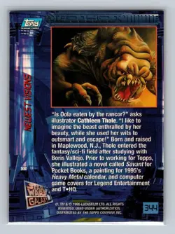 Oola Rancor 344 Star Wars Galaxy Series 3 Serial Numbered /75 NM Trading Card - Image 2