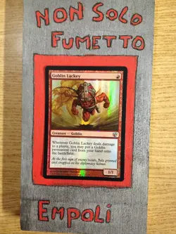 MTG GOBLIN LACKEY - LACCHE' GOBLIN FOIL FROM THE VAULT INGLESE NEAR MINT - Image 1