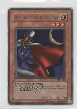 White Magical Hat (R) Unlimited YuGiOh Metal aiders #MRD-016 2002 READ - Image 1