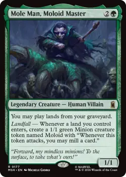 Foil - Mole Man, Moloid Master - 177 / NM / English MTG - Image 1